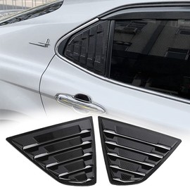 Ombialo Rear Side Window Louvers Air Vent Scoop Shades Cover Blinds Compatible with Toyota Camry 2018 2019 2020 2021 2022 2023 (Carbon Fiber Pattern)