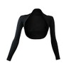 Gloop Women's Bolero Shoulder Jacket Long Sleeves Bolero, black