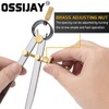 OSSIJAY 2 PCS Adjustable Lockable Spring Wing Divider Calipers, 6