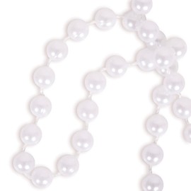 Kangaroo Vintage 48" Flapper Faux Pearl Necklace for Women White, 1 Pack - 1920s Costume Jewelry Accessory for Girls & Accessories for Women - Strand Pearls Long Necklace For Theme Parties Outfits