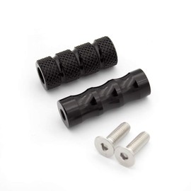 6mm Hole Motorcycle Gear Shift Pegs Brake Footpegs Footrest Foot Pedal Universal for Rearsets Black