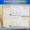 1InTheOffice Money Rent Receipt Book, 2 Part Carbonless, 2.75" x