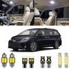 Xpismii 16 Piece 6000K White Sienna Interior LED Lights Kit