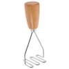 Cabilock Potato Masher Stainless Steel Potato Smasher with Wooden Handle