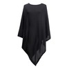 DiaryLook Ladies Button Cashmere Feel Multiway Poncho Shawl Scarf Wrap