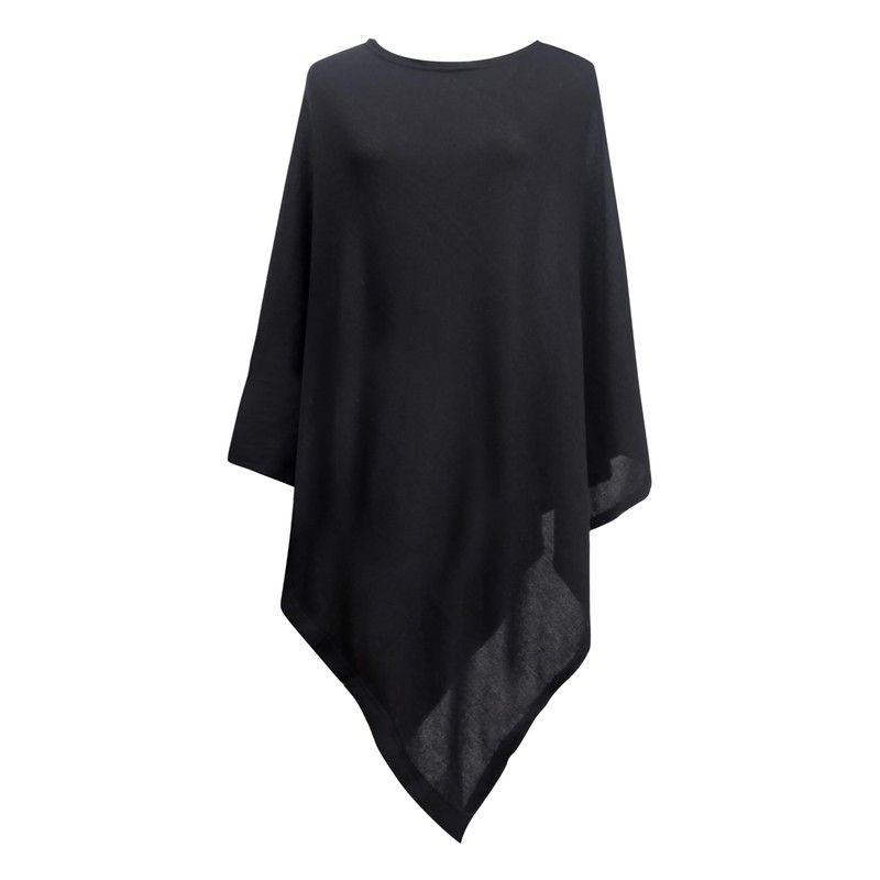 DiaryLook Ladies Button Cashmere Feel Multiway Poncho Shawl Scarf Wrap
