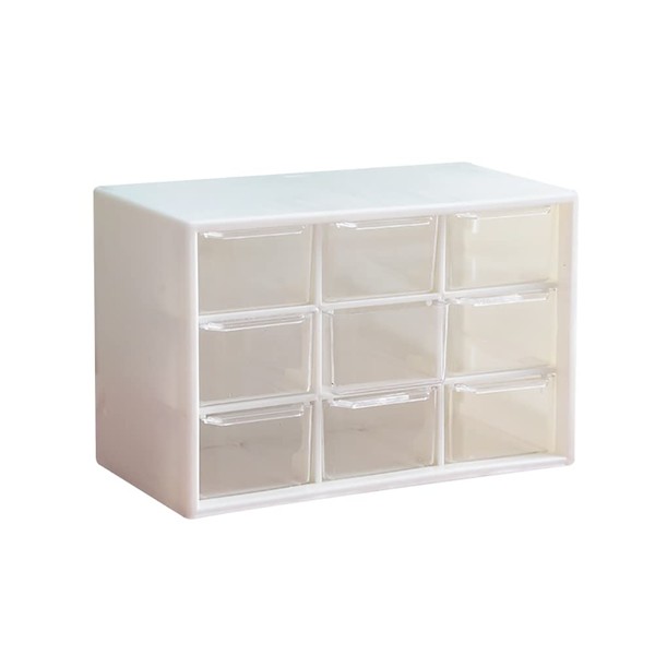 GSHLLO Plastic Countertop Storage Box Stackable Desktop Organizer Stationery Storage