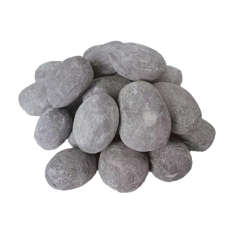 24 Fireplace Ceramic Pebbles, Round Fireplace Stone, Gas Fireplace Logs