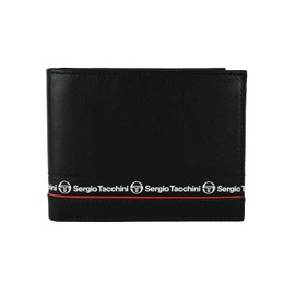 Sergio Tacchini Men's Wallet in Genuine Leather, Slim with Card Holder
