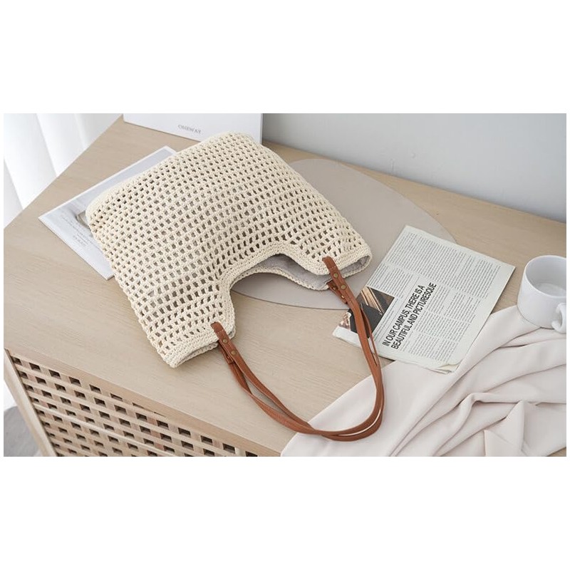 PETITCHOU Tote Bag, Tote Bag, Cargo Bag, Knit Crochet Women's