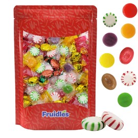 Fruidles Deluxe Mix Discs Button, Hard Candy, Individually Wrapped (2 Pounds)
