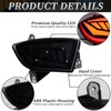 BINQIGOO LED Rear Bumper Reflector Light Fog Tail Lamps Compatible