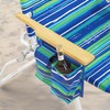 Tall Beach Chairs for Adults, 17" High Backpack Beach Chair