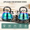 Weftnom Tea Kettle, Kettle 3.7QT, Tea Pot Whistling 316 Stainless