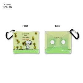 Snoopy0281 Clear Multi Case, SS Size, Small Items, Carabiner, Earphones, Mini, Wired/Wireless, Storage, Airpods Case, Bag Accessories, Pouch, For Work or School Commutes, Women's, Men's, Girls,