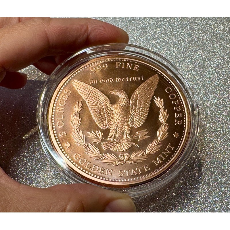 Katy Craig 5oz .999 Morgan Dollar Fine Copper Round with