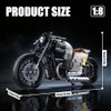 HIGH GODO 1:8 Motorcycle Building Set, Technic MOC Motorcycle Model
