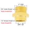 Joywayus 1/2" NPT Thread Female × 3/4" G Thread Male