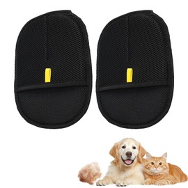 Pack of 2 Fur Magnetic Gloves for Cats Dogs Static Double-Sided Pet Hair Remover Glove Hair Removal Glove for Pets Antistatic Pet Hair Removal Glove Fur Magnet Gloves