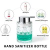 Bathroom Glass Soap Dispenser with Durable Rust-Proof Plastic Liquid Pump