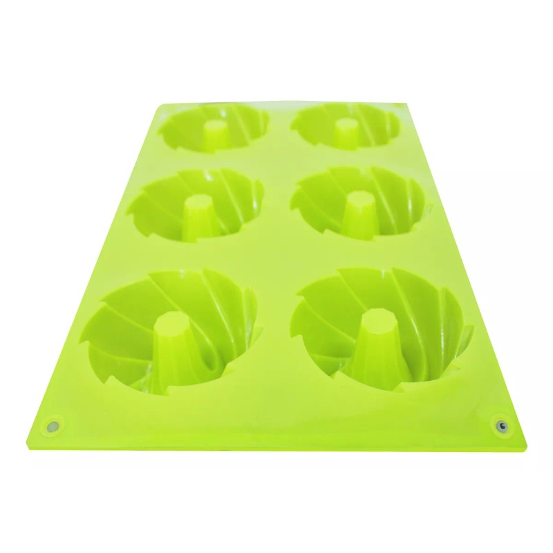 Innova Market Molde Silicon Rosca Rehilete Mini 6 Cavidades
