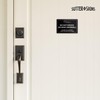 Please Do Not Knock or Ring Doorbell Sign, Durable ABS