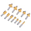 12PCS Router Bits 8mm Shank Carbide Blade Woodworking Milling Cutter