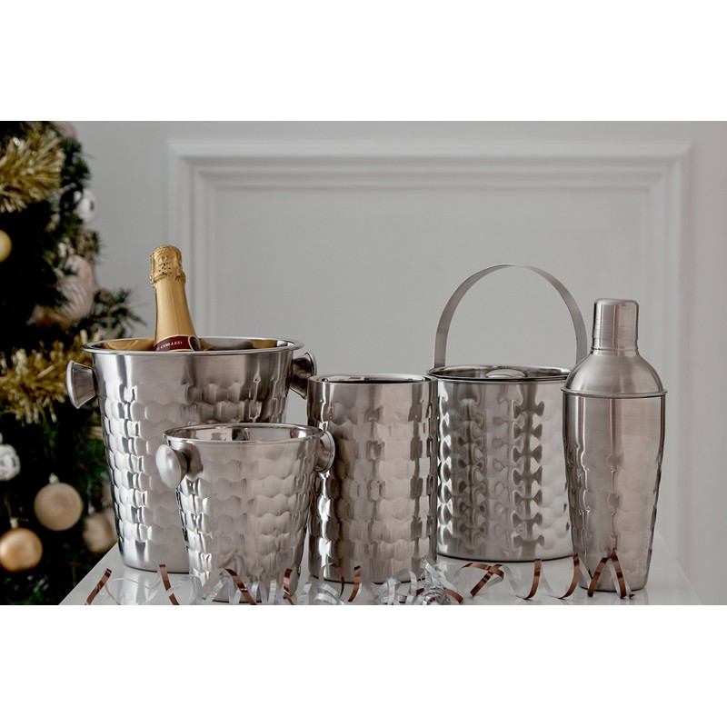 Premier Housewares 507555 Honey Bee Ice Bucket with Handles, Stainless
