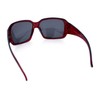 SA106 Polarized Lens Oversize Rhinestone Bling Sparkling Womens Sunglasses (burgundy