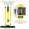 FURemover Pet Hair Removal Rubber Broom, 61" Telescopic Handle