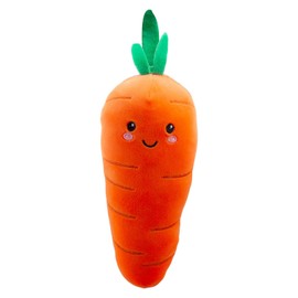 VFM - Carrot Soft Toy Food Themed Cute Plush Cuddly Soft Fluffy Stuffed Toy Plush Toy Cute Stuffed Plushie, Gifts for Birthday, Valentine's Day Chirstmas - 27cm Multi-Coloured