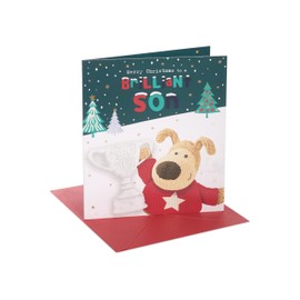 Boofle Merry Christmas To A Brilliant Son Cute Christmas Greeting Card