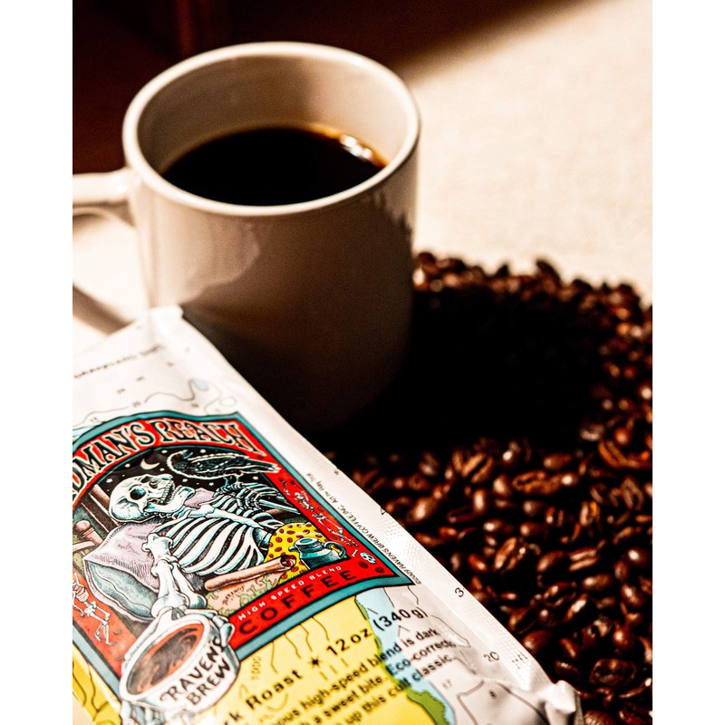 Raven's Brew Coffee 12 oz - Dark Roast - High