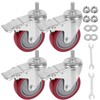 DICASAL 4 Inch Heavy Duty Stem Casters 360 Degree Swivel