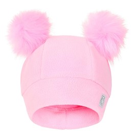 Scorching North Beanies for Bunches - Girls Beanie for Wearing Hair Out in Bunches. Age 3-10. Pink