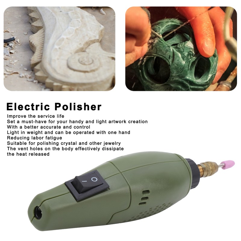 Mini Electric Polisher Grinder Rotary Tool Kits Wood Carving Tools