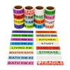 960 Home Moving Labels for 4 Bedroom House, 60 Labels