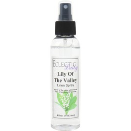 Lily of the Valley Linen Spray (Double Strength), 8 ounces - Eclectic Lady Sheet and Linen Spray - No Artificial Colors, Parabens, or Preservatives - Long-Lasting Scent for Bed, Fabric & Pillow