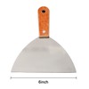 Utoolmart 2Pcs Putty Knife, 6 Inch Carbon steel Stiff Putty