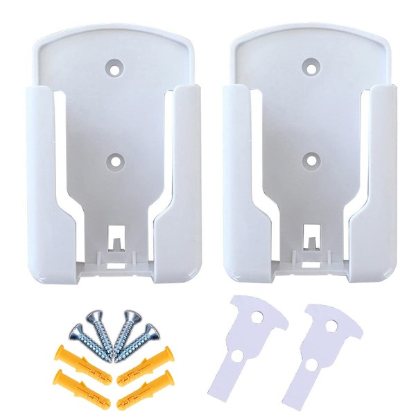 MEIRRAI Remote Control Holder Wall Mounted, Pack of 2 White