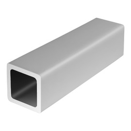 8020, 8111, 1" x 1" Structural Square Aluminum Tube, Wall Thickness .125", Seamless Square Tubing 80/20 DIY Industrial 1 Inch x 1 Inch Metal Profile (24" Long)