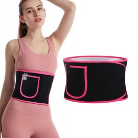 WeddHuis Slimming Belt Men Women Hula Hoop Belt, Neoprene Nano Silver Abdominal Belt, Belly Way Trainer, Sweat Belt Waist Trainer, multicoloured