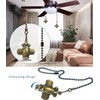 OMYZERO 12 inch Ceiling Fan Pull Chain Airplane Charm Pendant