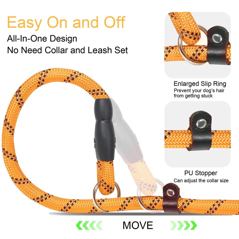 Slip Lead 6 FT for Small and Medium Dogs,Puppy Dog