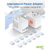 Eco Universal Travel Adapter Acer - Wheat Straw, Natural