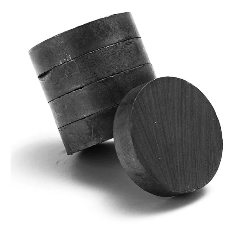 Vamos de Compras 10 Piezas Imán Ferrita Redondo 25x4mm Potente