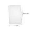 Sosoport 4pcs Portable File Storage Box Transparent Plastic Organizer for