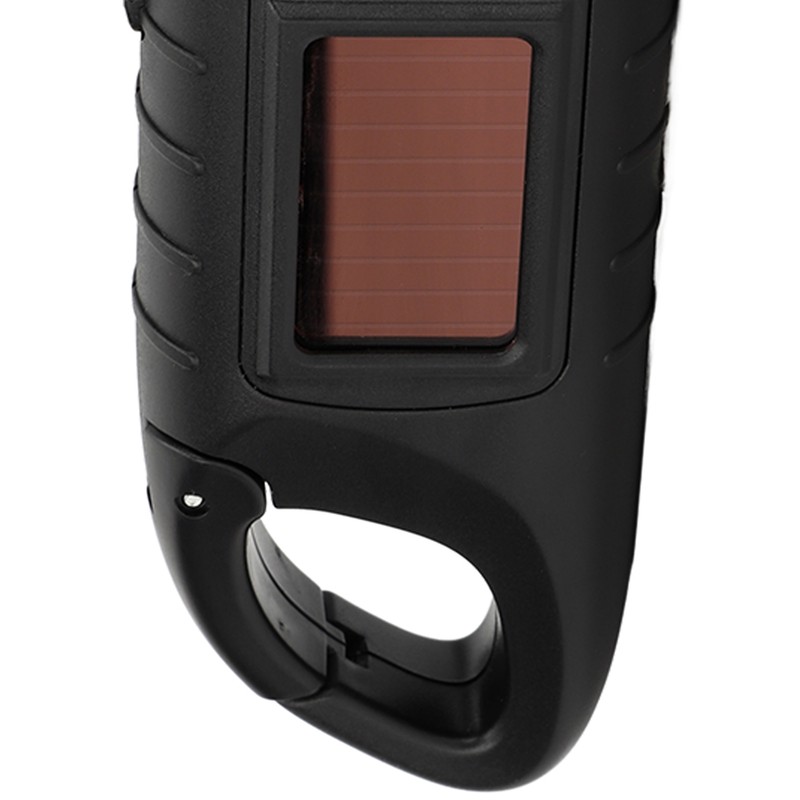 Hand Crank Solar Powered Flashlight Emergency Rechargeable LED Flashlight Self