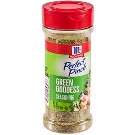McCormick Perfect Pinch Seasoning, Green Goddess, For Adding Tangy, Herby Flavor to Chicken, Roasted Veggies, Dressings, Sauces & More, 4.23 oz