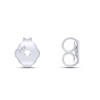 14k Solid White Gold Replacement Pair Earring Push Back Backings